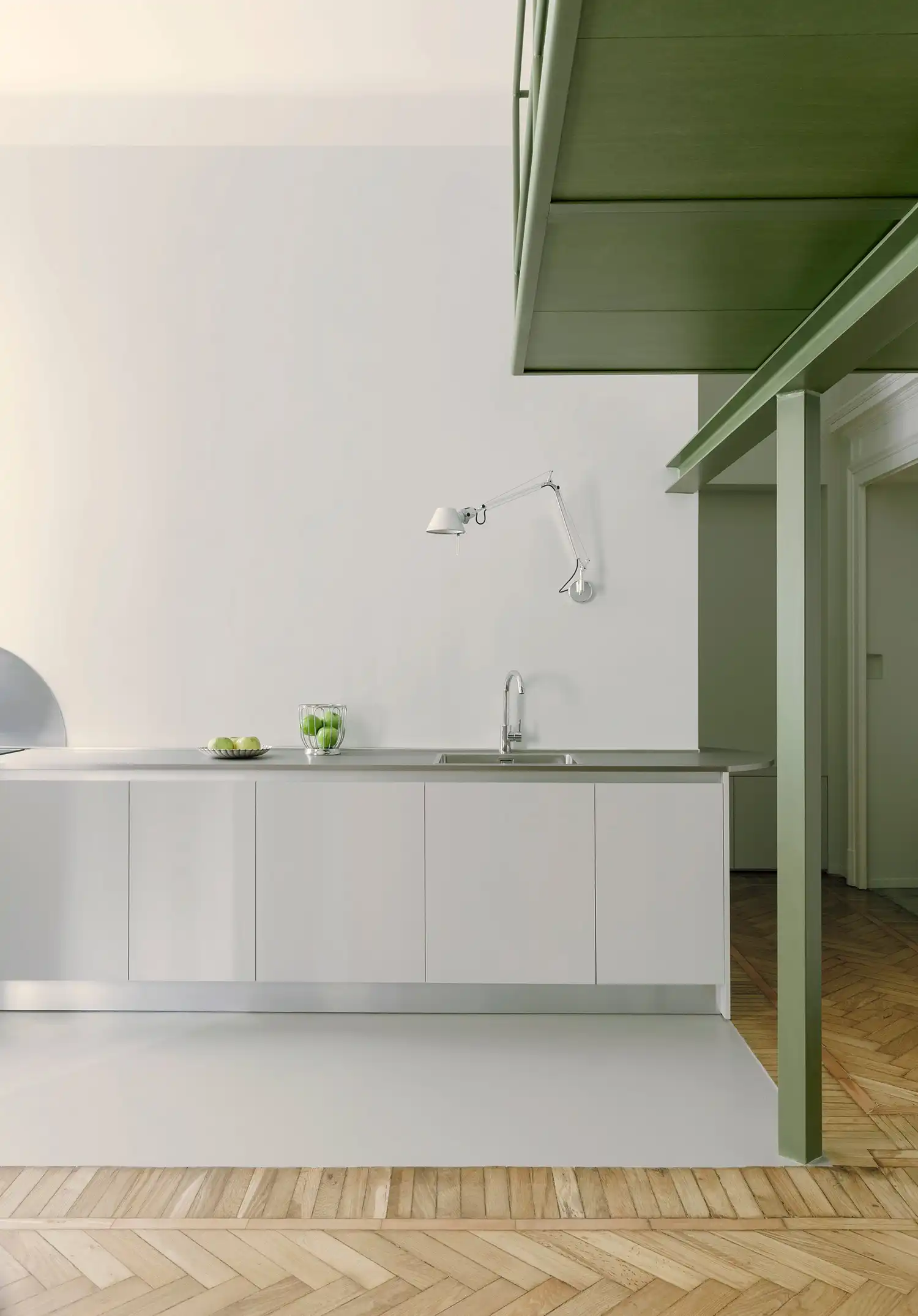 SOLUM Studio’s Milan Apartment: Lightweight Mezzanine in Historic Renovation