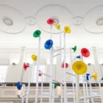 Yuri Suzuki UTOOTO interactive sound sculpture: public building sonic city at Camden Arts Projects London