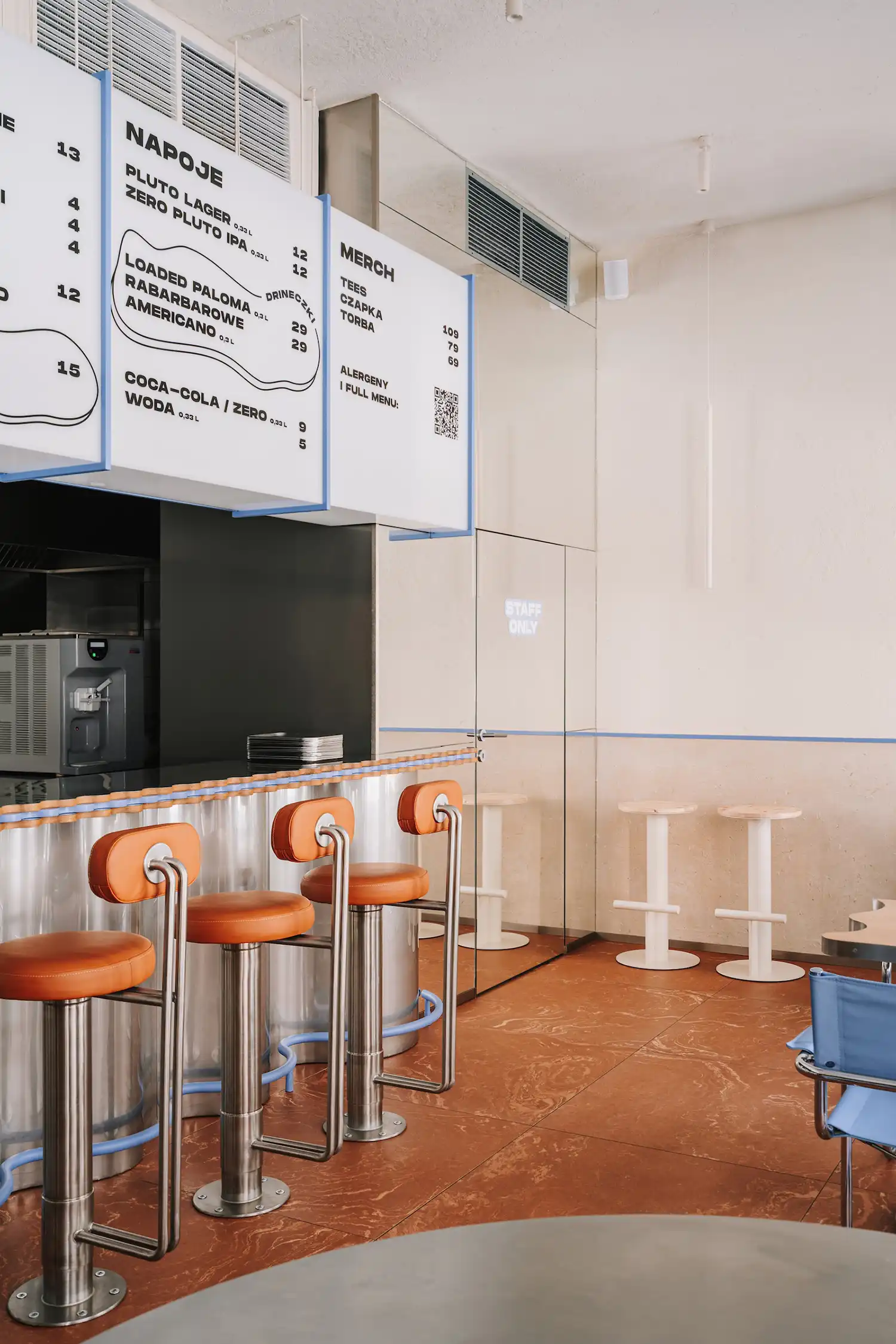 PLUTO Smash Burger Restaurant Interior Design in Wrocław by Znamy Się 