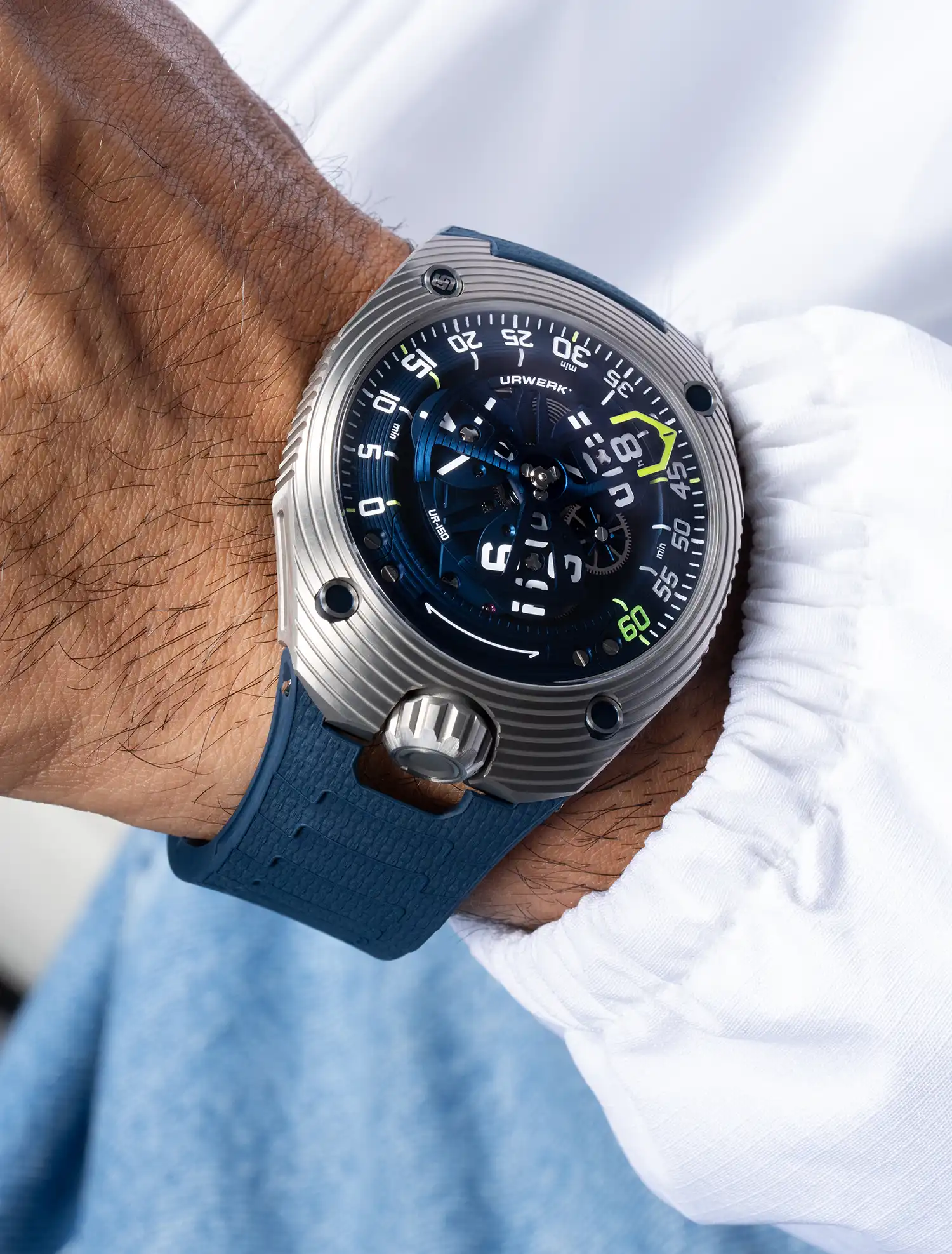 URWERK UR-150 Blue Scorpion: A Kinetic Art Masterpiece in Watchmaking