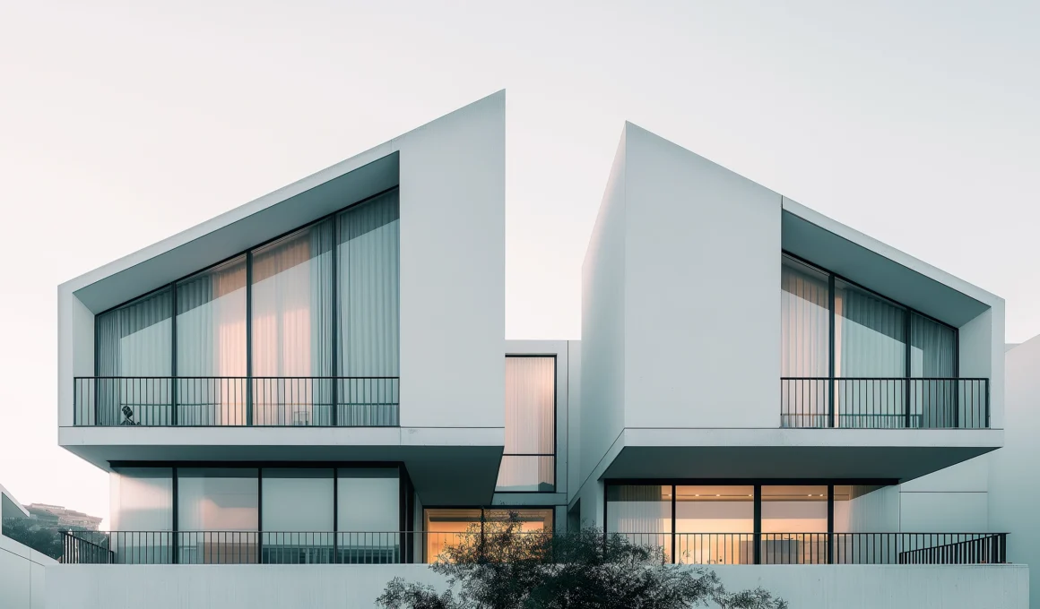 Professional 3D architectural rendering of a photorealistic luxury building lobby with afternoon sun and marble textures.