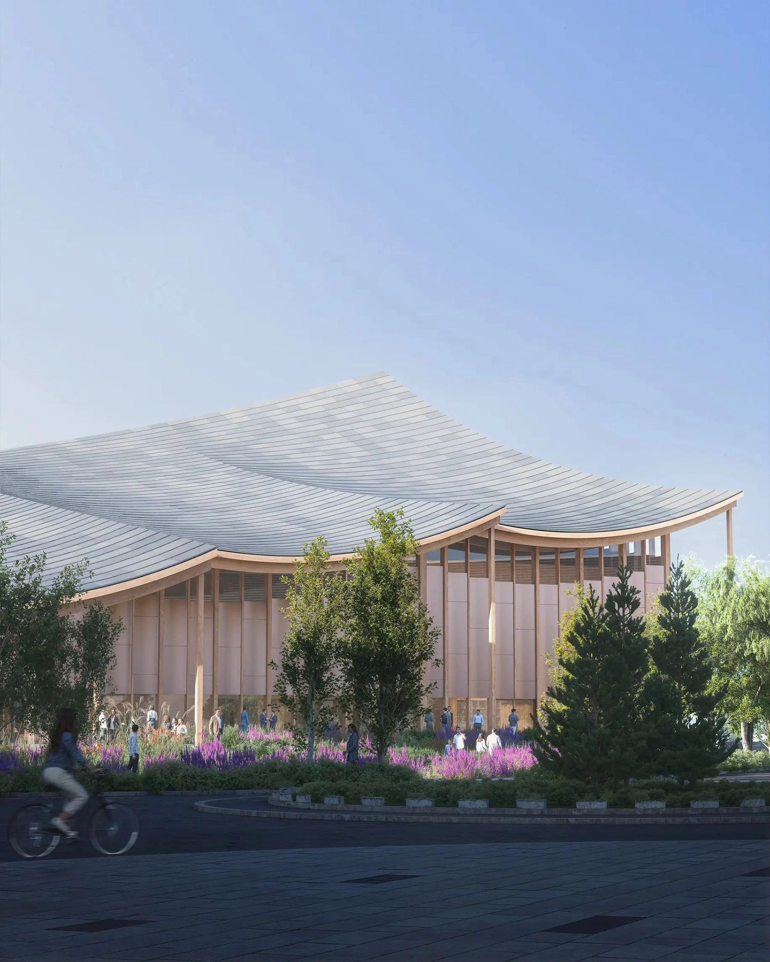 BIG Architects’ Sustainable 'The Sail' Timber Congress Center in Rouen