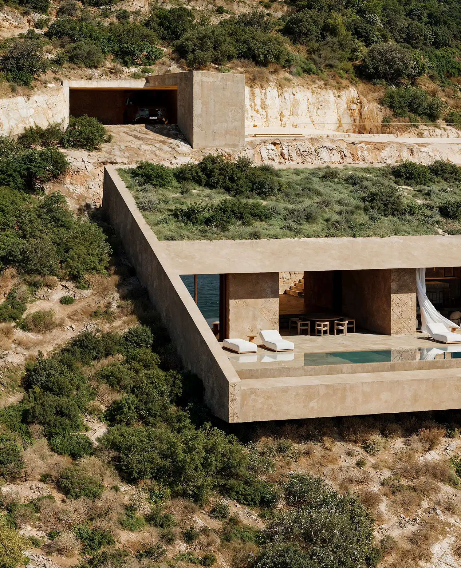 Signature Villa: Oppenheim Architecture's Concrete Masterpiece on the Albanian Coast