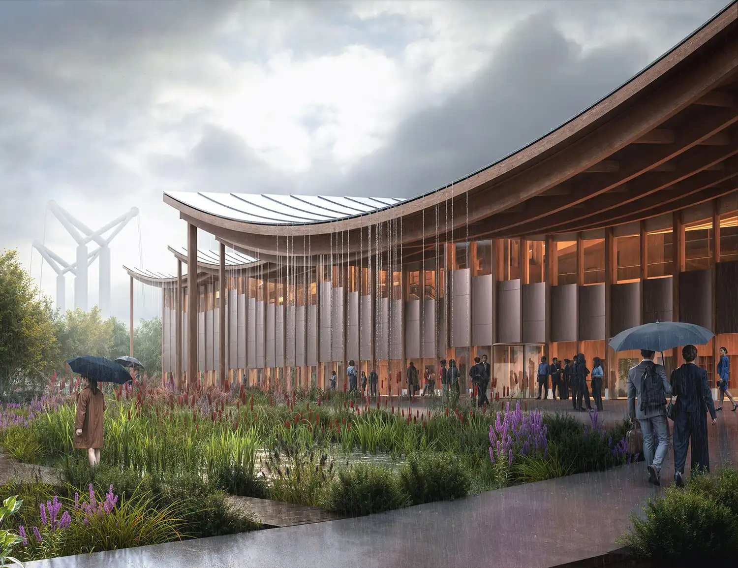 BIG Architects’ Sustainable 'The Sail' Timber Congress Center in Rouen
