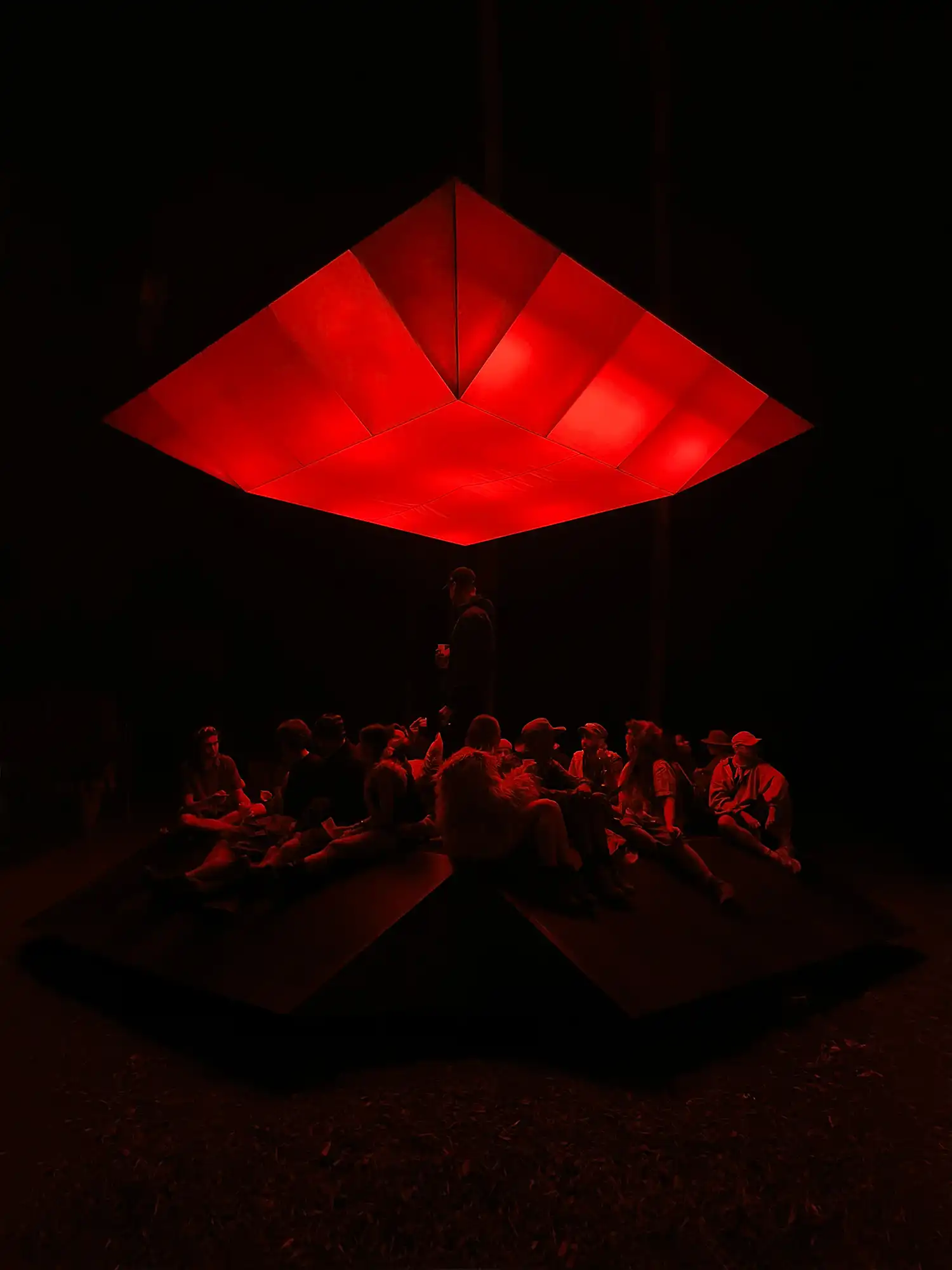 EBBA Architects’ Pulse: Sensory Installation Lights Up Houghton Festival Woodlands