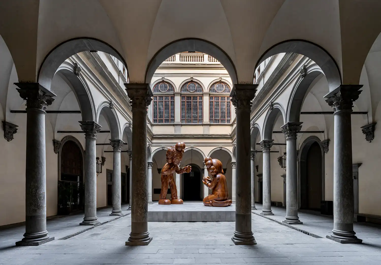 KAWS The Message Installation at Palazzo Strozzi in Florence