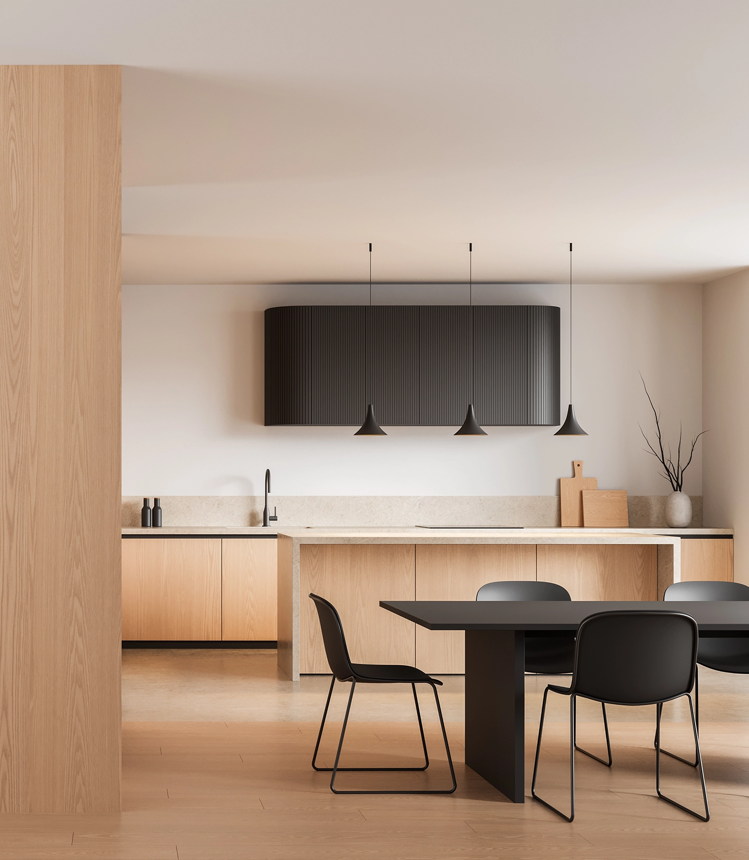 A contrasting scene revealing how cheap dining chairs can look luxurious in a high-end setting, masking their underlying durability issues.