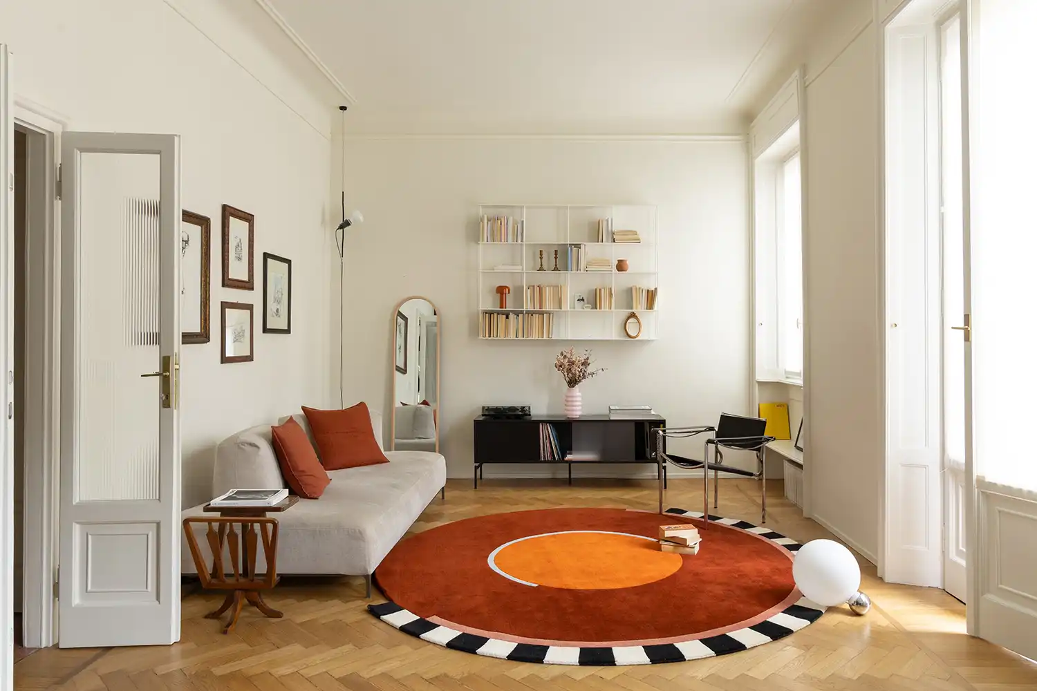 Pale Apartment Milan: Atelierzero Blends Terrazzo & 20th-Century Design