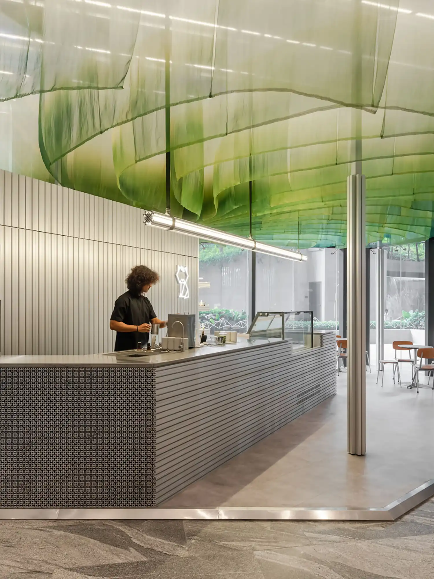 Niko Neko KL: Spacemen Studio's Fabric & Aluminium Matcha Design