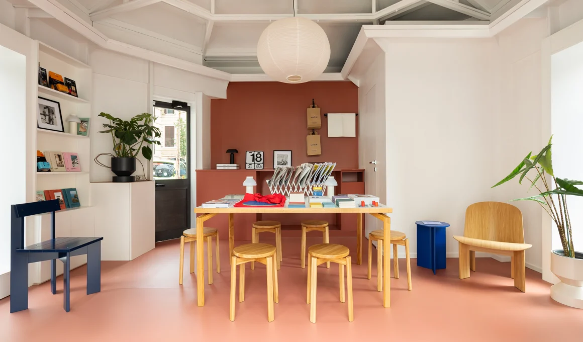 SANTEDICOLA octagonal newsstand in Rome's San Giovanni district, showcasing architecture and modern design for urban regeneration.