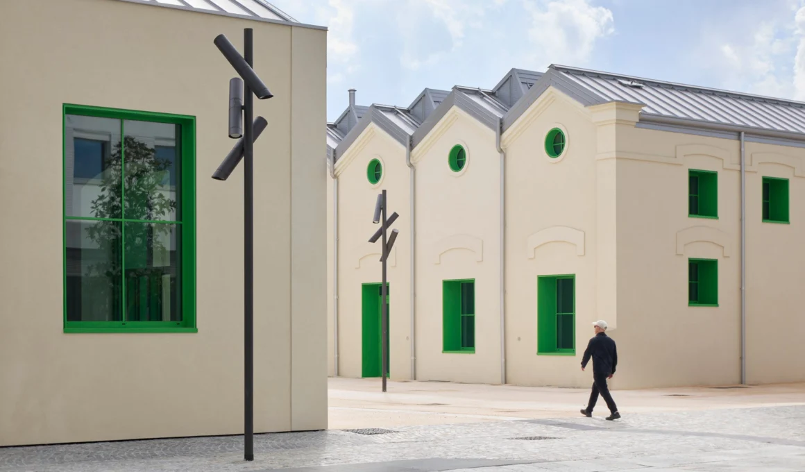 SOM-designed Milan 2026 Winter Olympics Athletes' Village at Porta Romana, showcasing the mass-timber residential buildings and sustainable design features before its conversion to student housing.