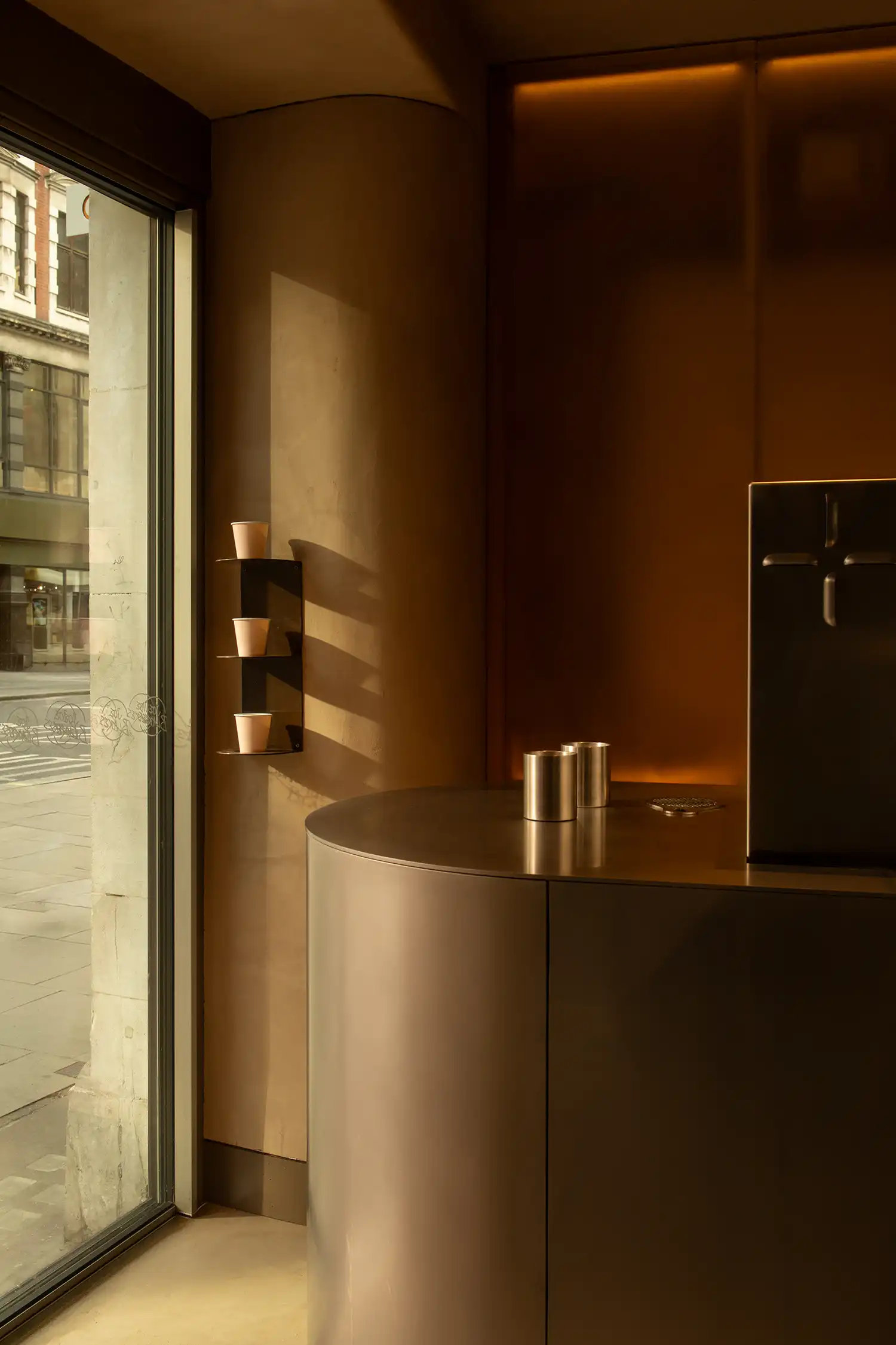 EBBA: Dark Timber Espresso Bar Interior in Holborn, London