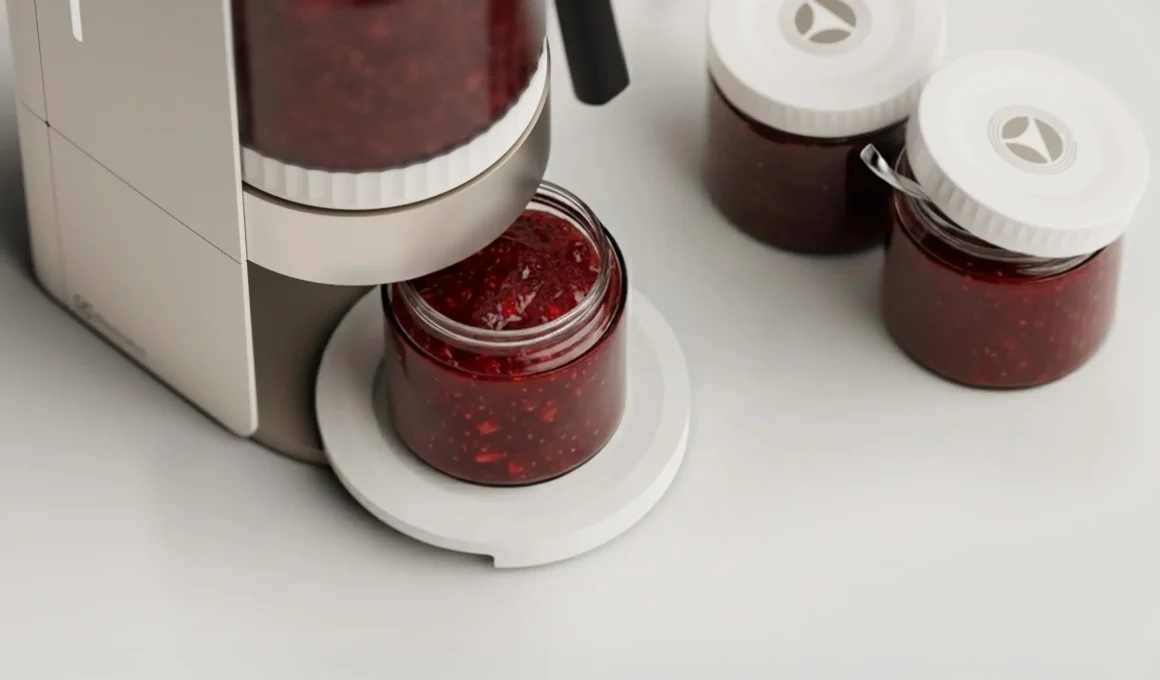 NIBBL smart jam maker concept designed by Umeå Institute of Design students for the Electrolux Group Future Home challenge.