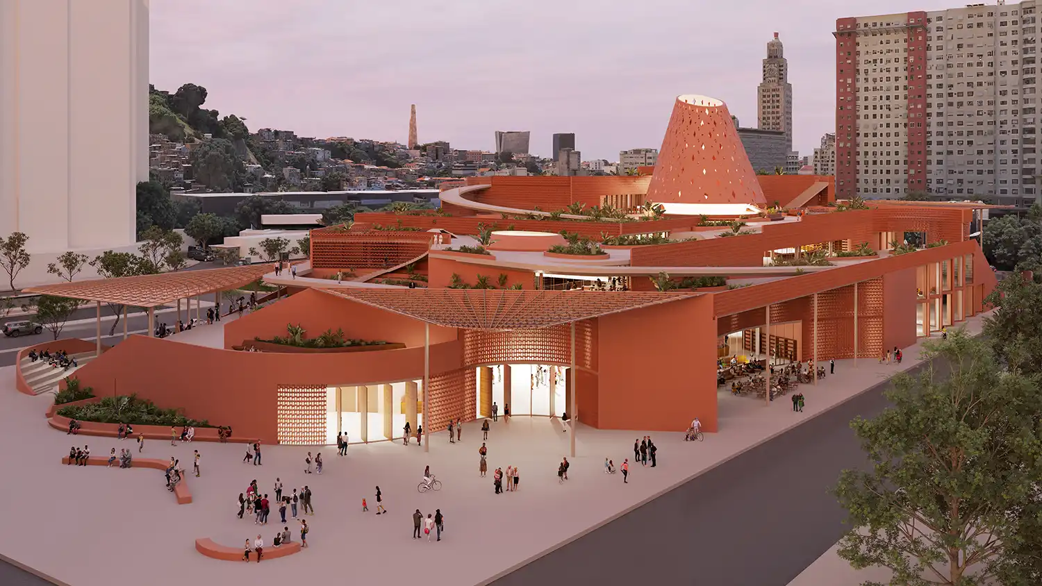 Kéré Architecture Reveals Major Rio de Janeiro Public Library Design