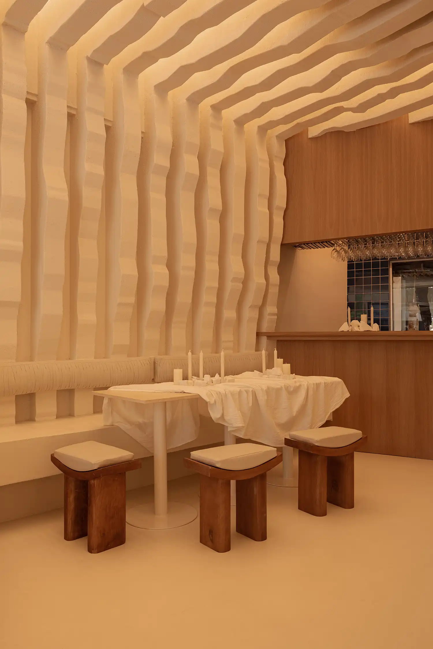 Masquespacio Reimagines Greek Design for Egeo Souvlaki, Madrid