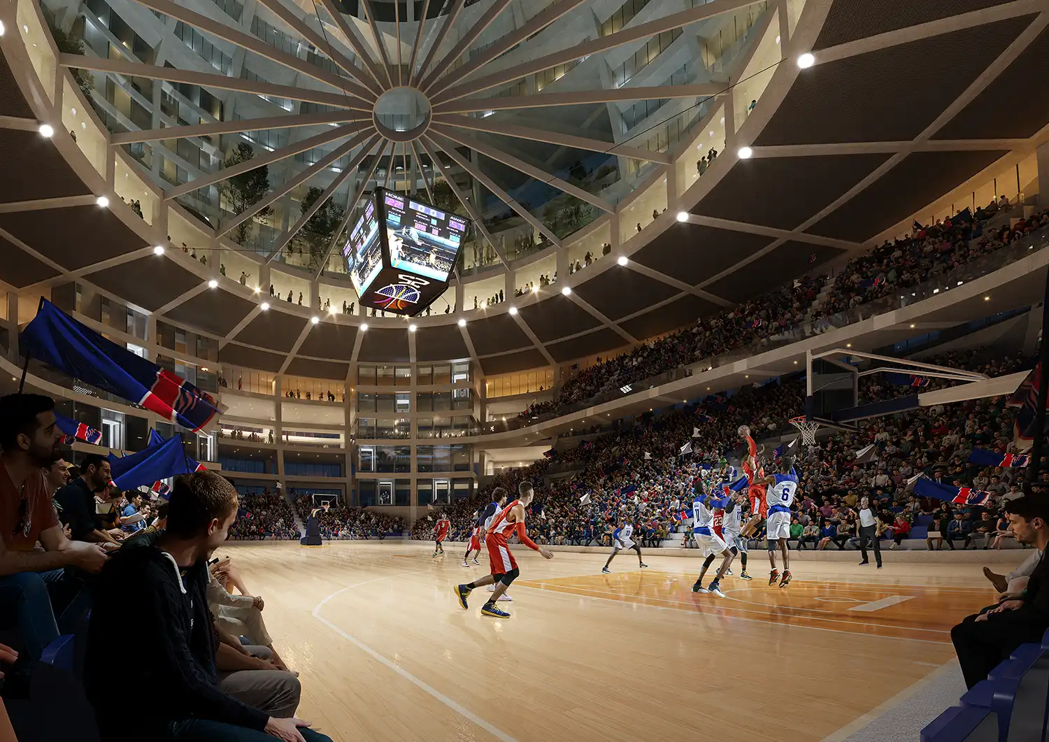 MVRDV Designs Spherical Grand Ballroom Arena & Hotel in Tirana