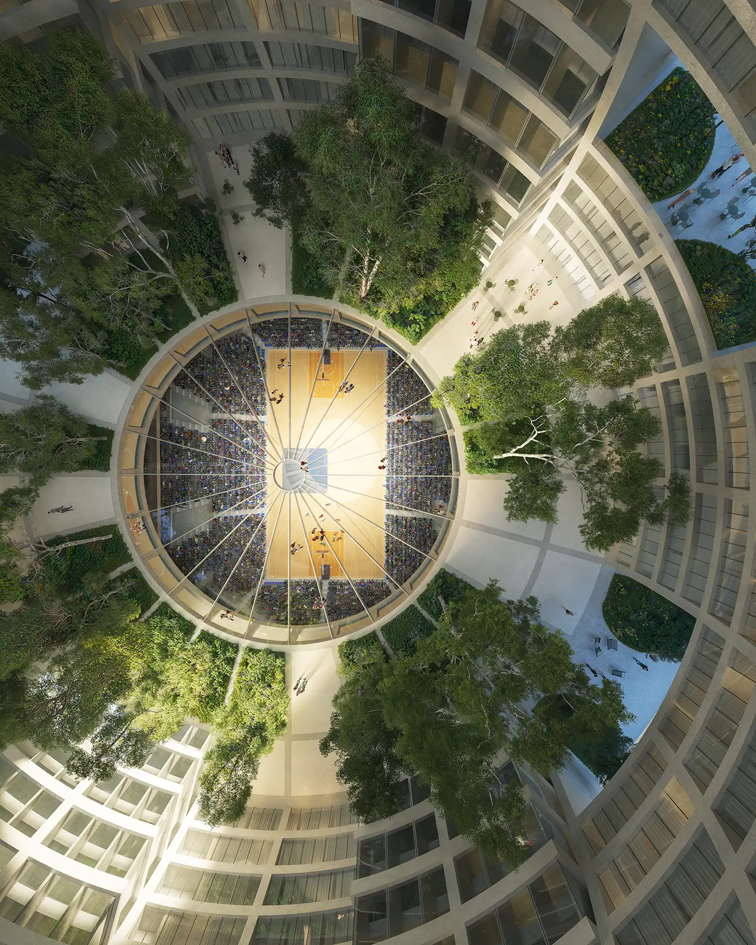 MVRDV Designs Spherical Grand Ballroom Arena & Hotel in Tirana