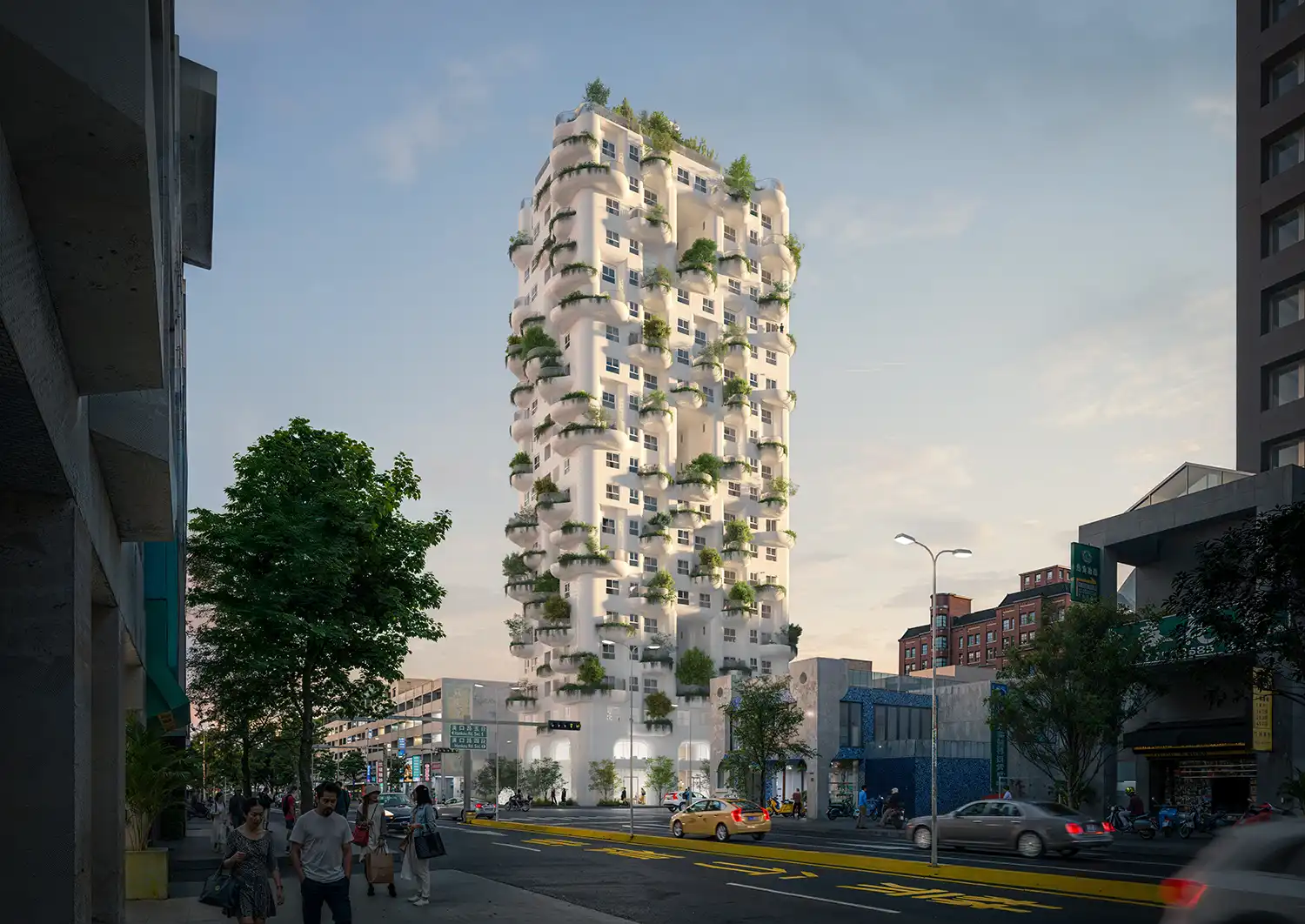MVRDV’s ‘The Island’: Taichung Green Tower with Gaudí-Inspired Facade