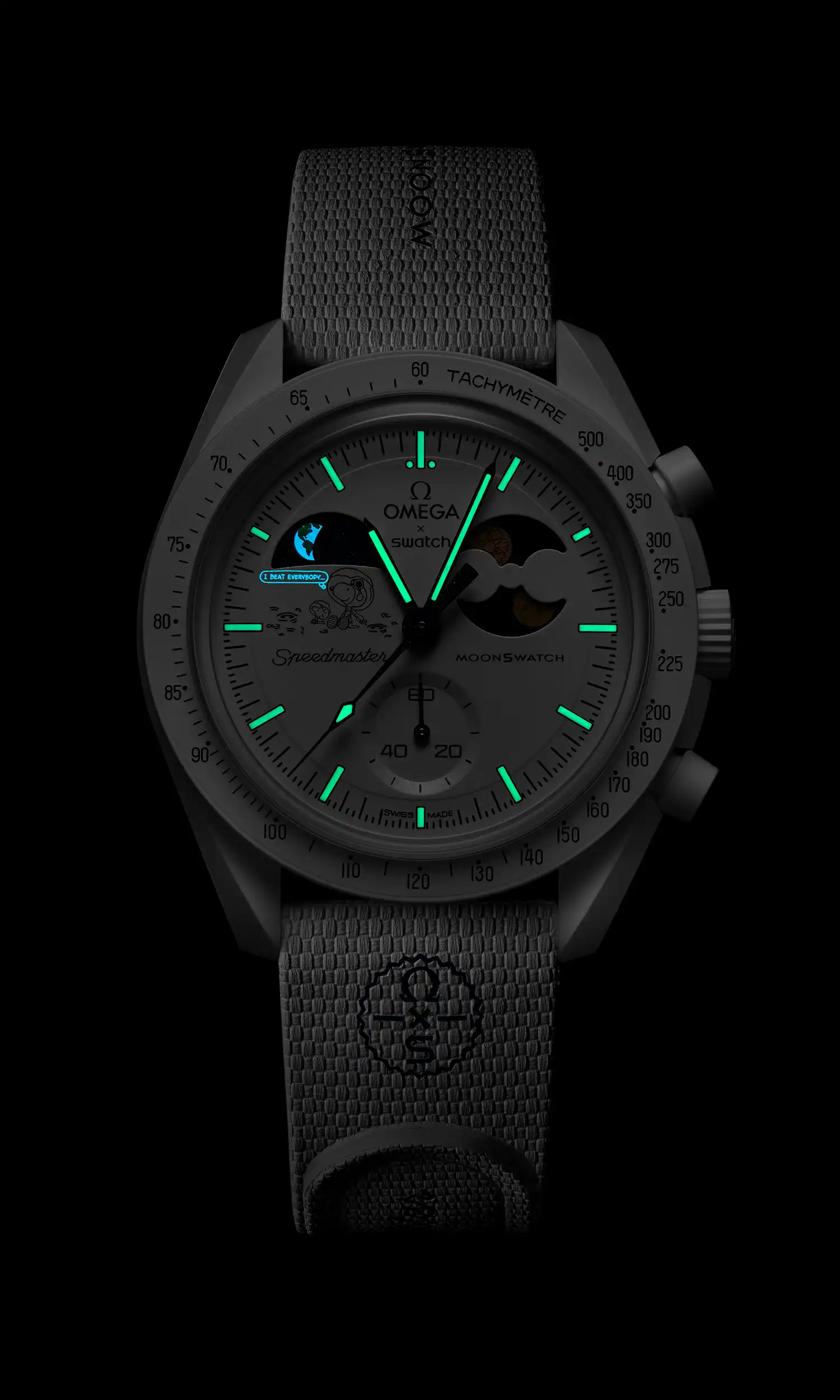 OMEGA x Swatch MoonSwatch Cold Moon: Unique Snowflake & Snoopy