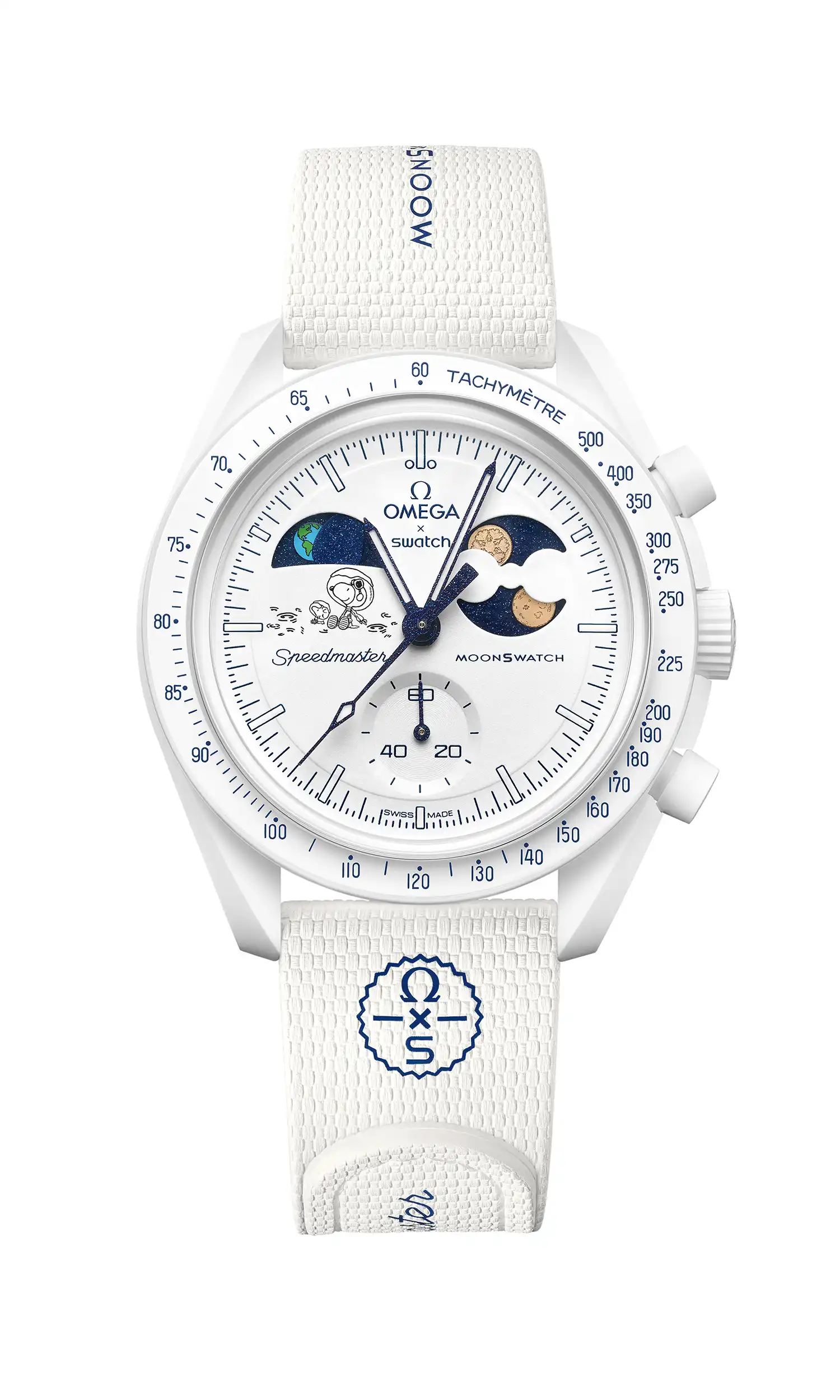 OMEGA x Swatch MoonSwatch Cold Moon: Unique Snowflake & Snoopy