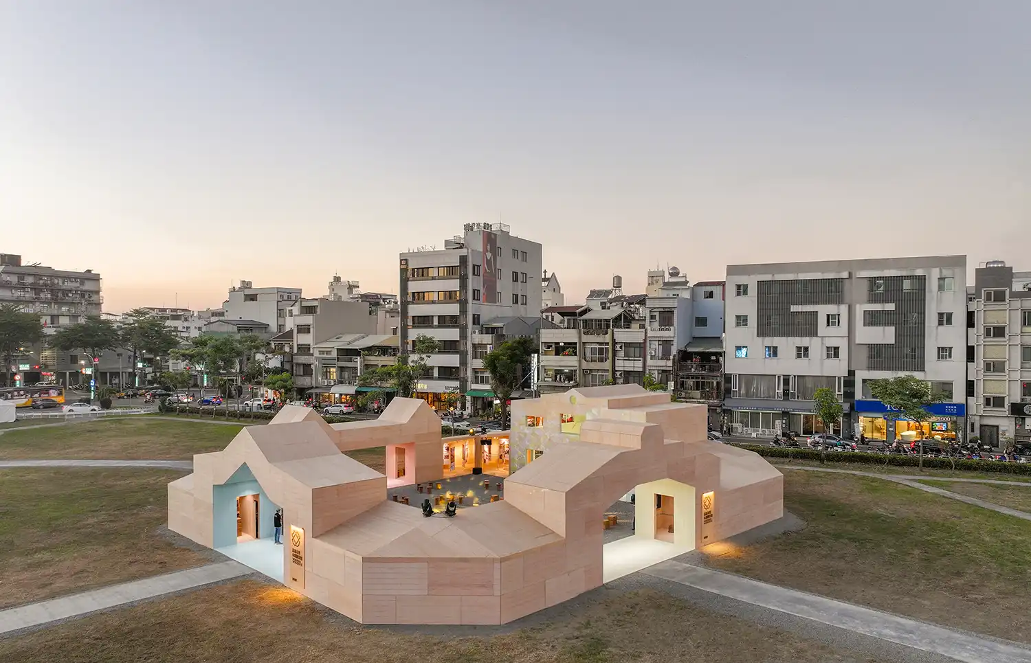 MVRDV Unveils Wooden Wonders Pavilion in Chiayi