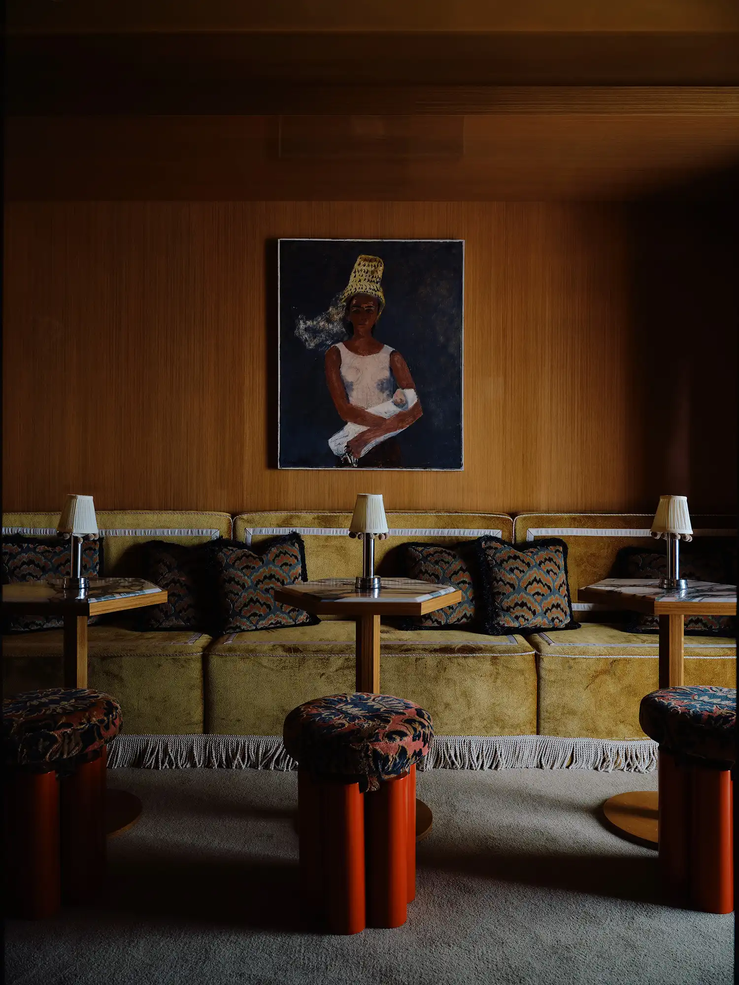 Ecru Studio Transforms 1970s Taipei Apartment Into a Patisserie With Velvet Reds and Ancient Motifs