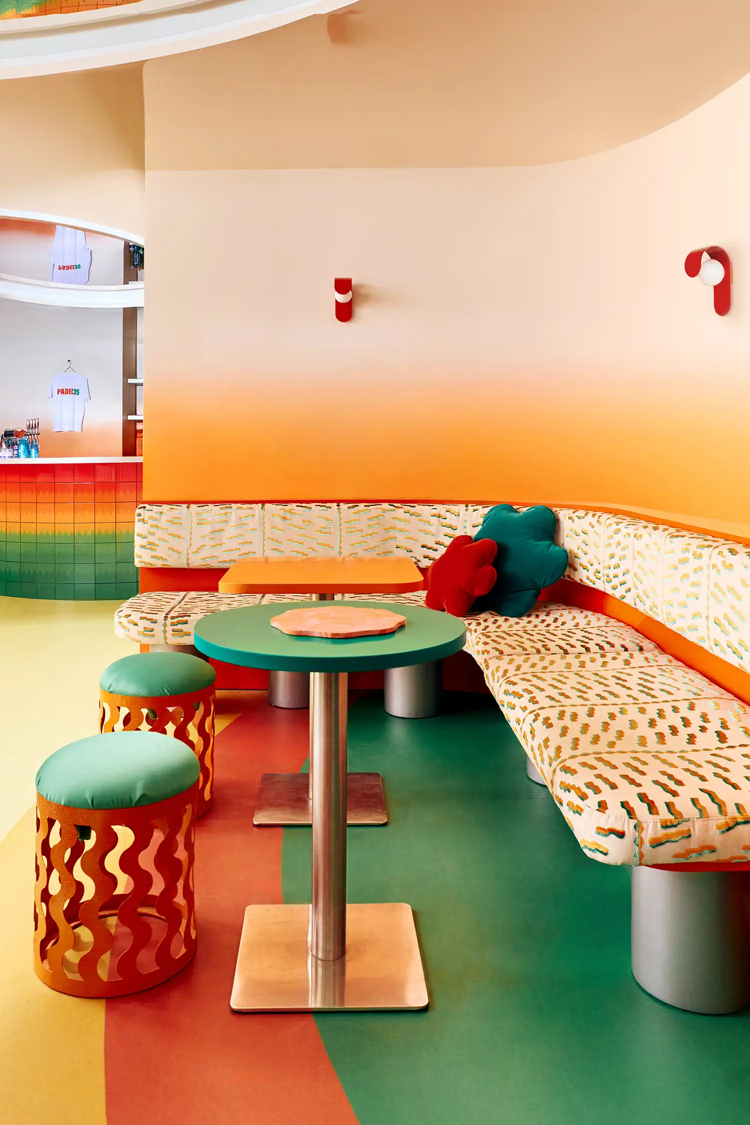 Padel 15: Uchronia's Chromatic Indoor Court Design in Paris