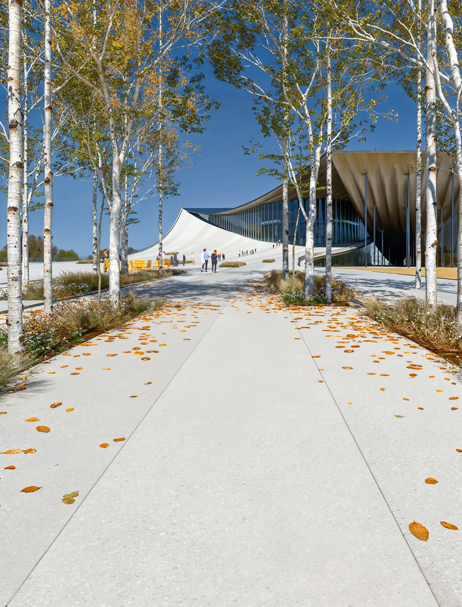 BIG Designs Ulsan Performing Arts Venue With Sweeping Ribbon-Like Roofs