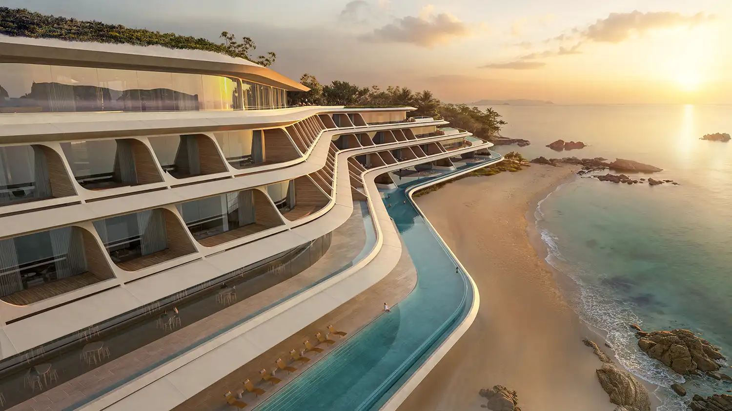 Zaha Hadid Architects Unveils Vertex Hotel in Okinawa