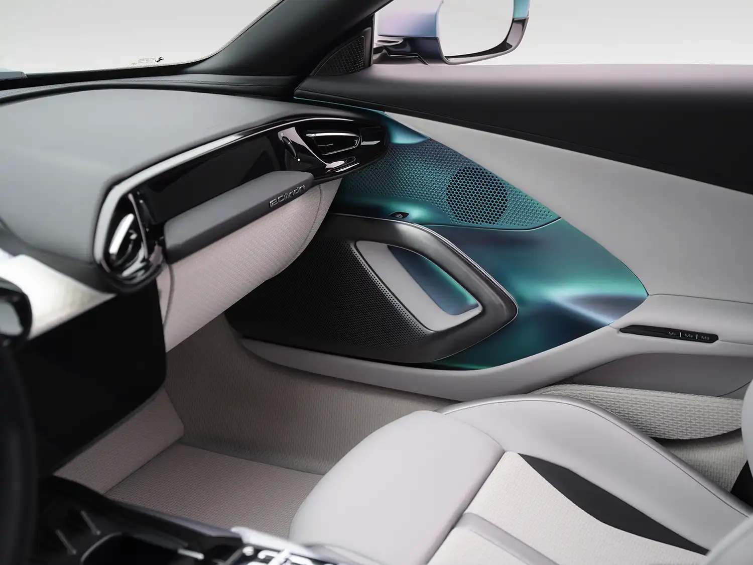 Door panel and dashboard with horsehair weaving