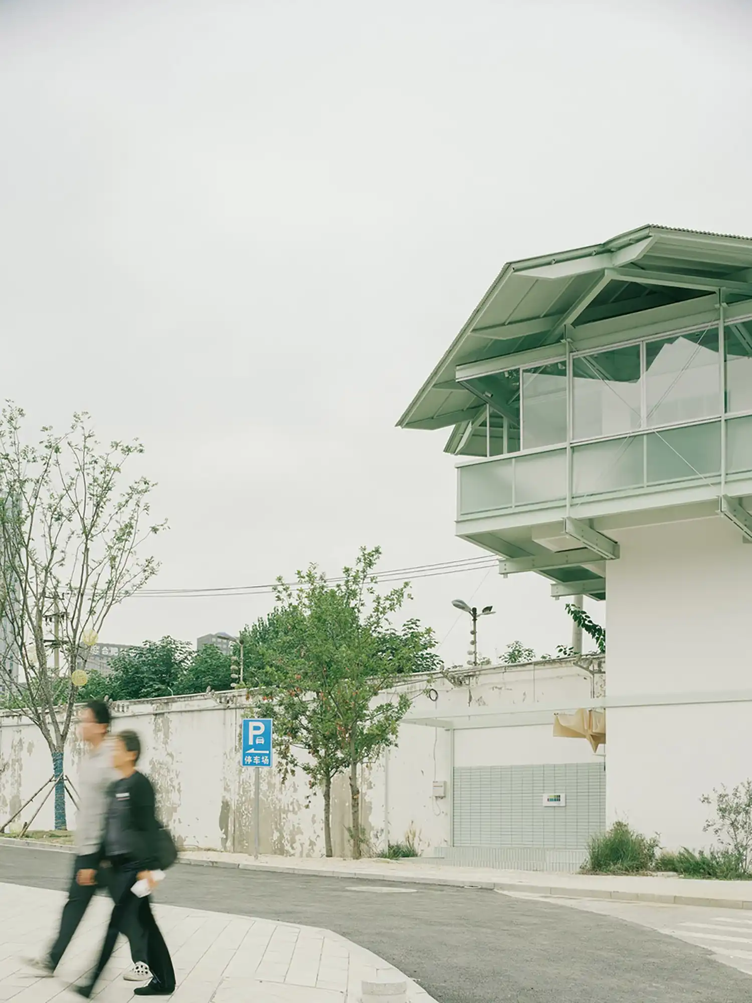 Geometric roof and steel structure detail SZ-Architects Hefei