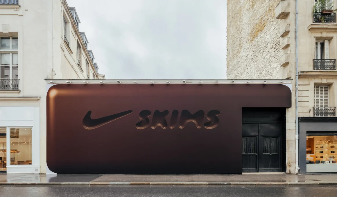 Nike SKIMS Paris Pop-up facade Rue de Turenne Crosby Studios