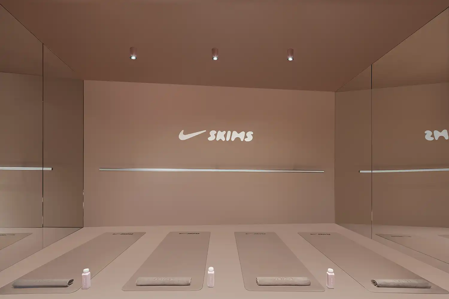 Zen yoga studio interior Nike SKIMS Paris Crosby Studios