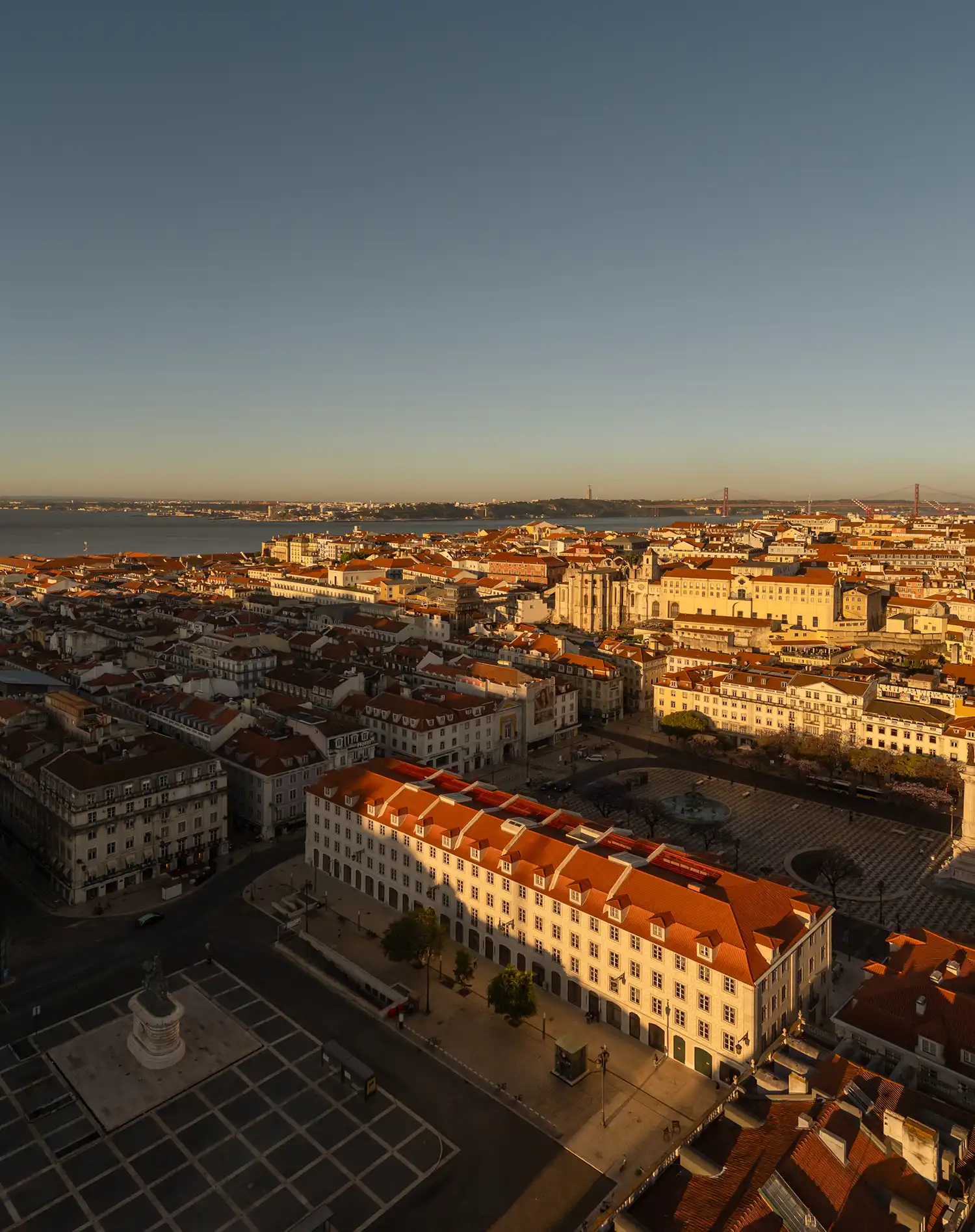 Aerial view of the Zara Rossio flagship in the Baixa Pombalina district of Lisbon