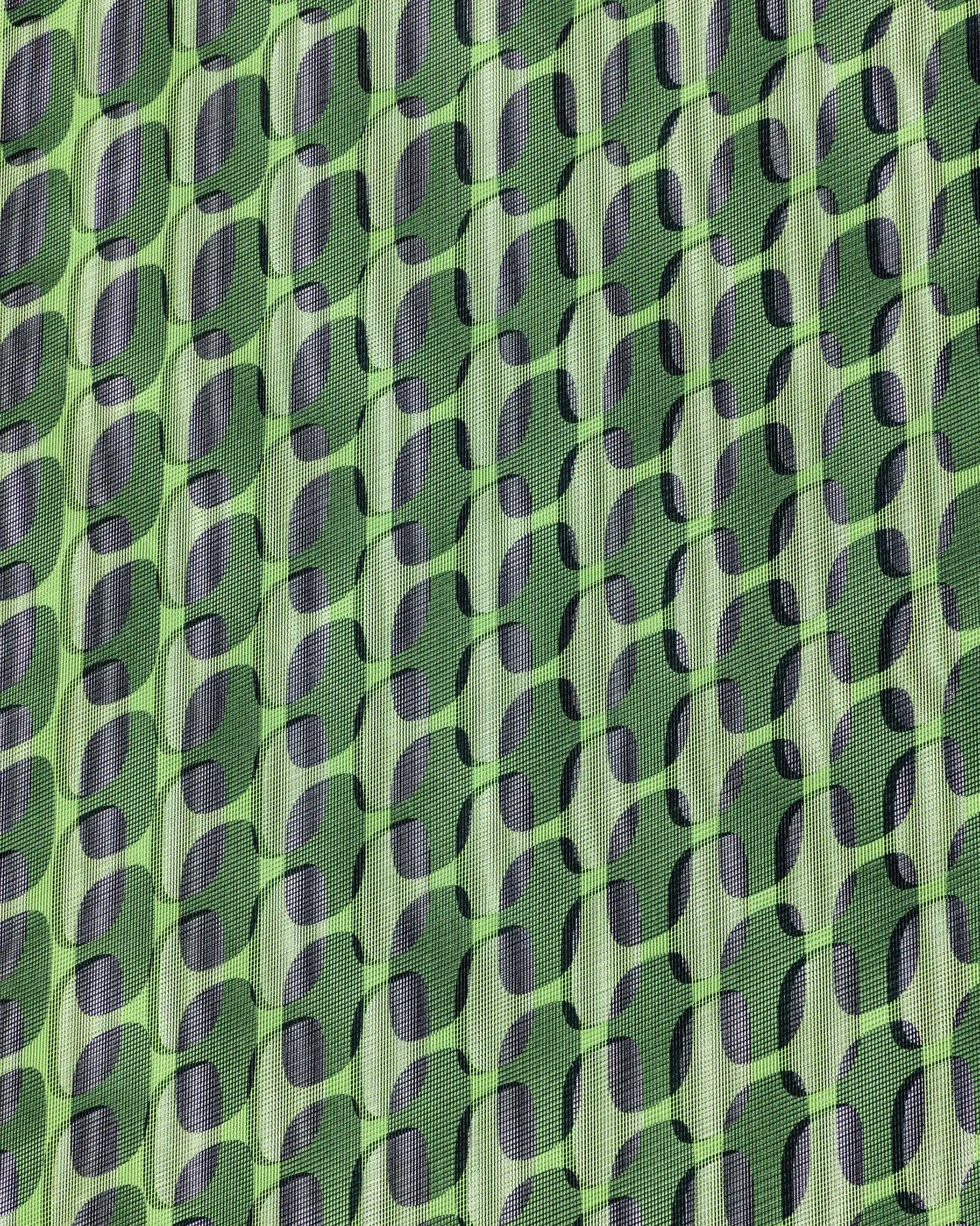 Close-up texture shot of the special double-layered fiber scrim paper, revealing the intricate patterns that create the rippling moiré effect.