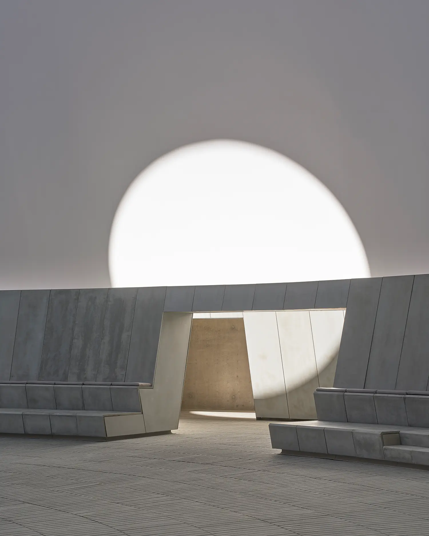 James Turrell As Seen Below ARoS Aarhus vertical aperture concrete seating entry gap Colour Shift sealed