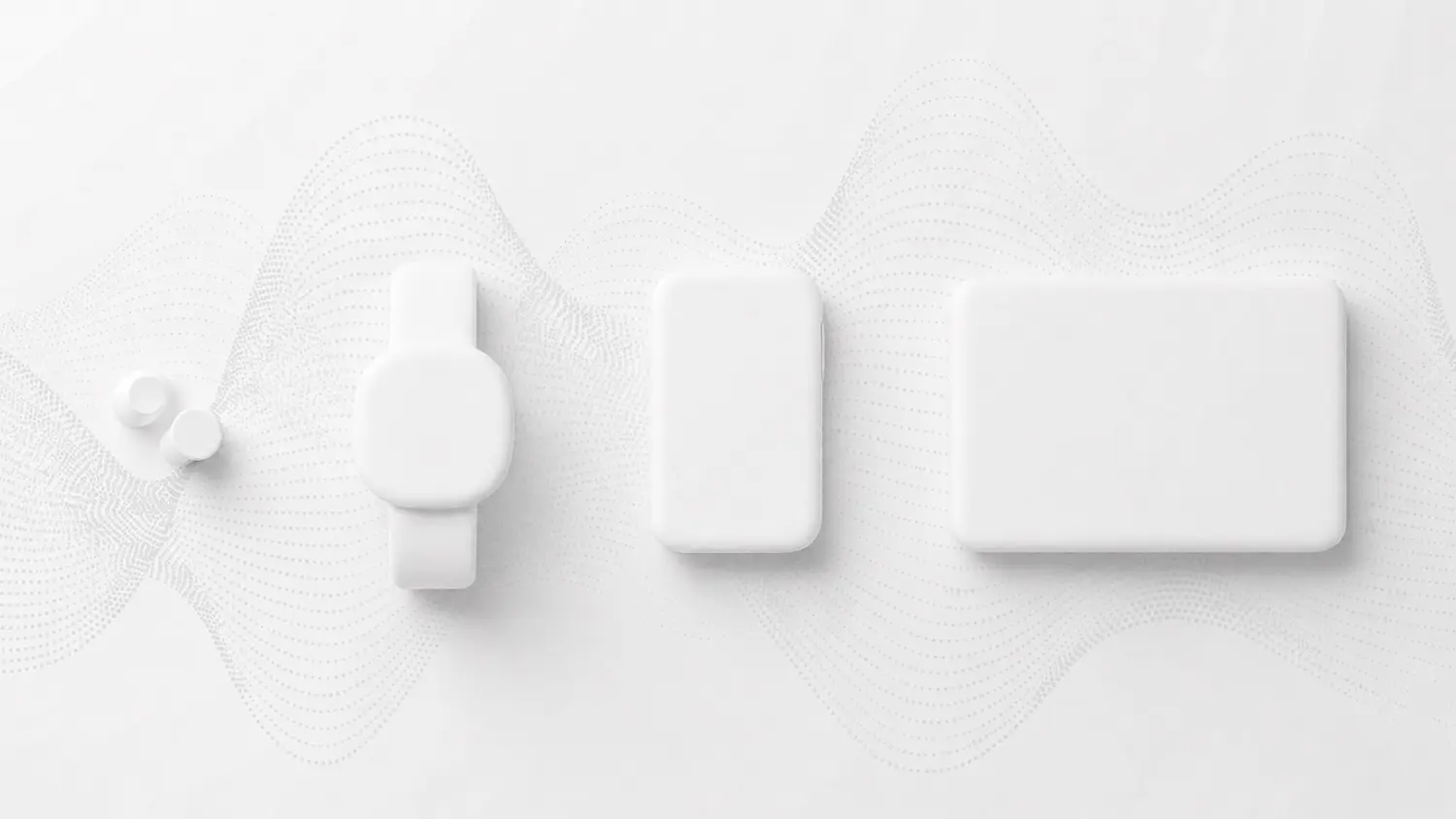 Microsoft Project Solara form factor family white concept renders wearable badge portable desk device scale comparison